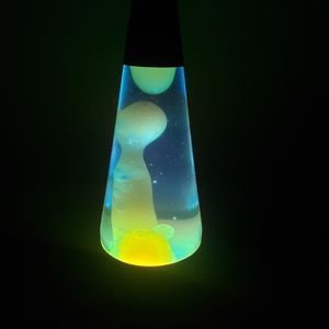 Blue/Green Lava Lamp with USB Port